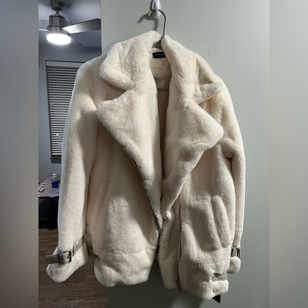 Ralph Lauren cream Sherpa faux fur TAGS ON⭐️